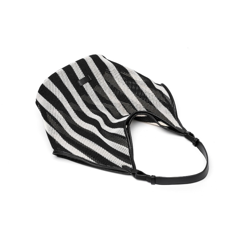 Striped Woven Large Capacity T - đánh giá và giá Tote Bag Canvas Print