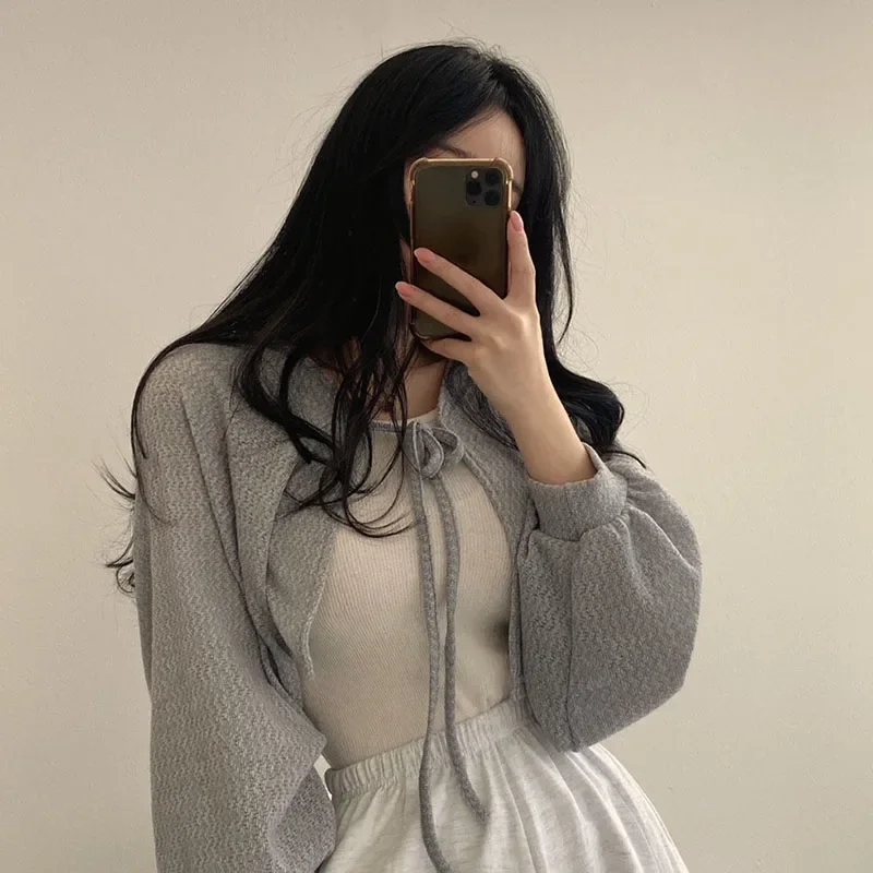 Summer Women Knitted Cardigan  - đánh giá và giá Korean Street Fashion Female