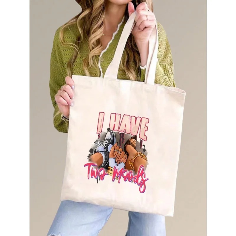 ROMWE Kawaii Bow Pattern Canva - đánh giá và giá Tote Bag Canvas Print
