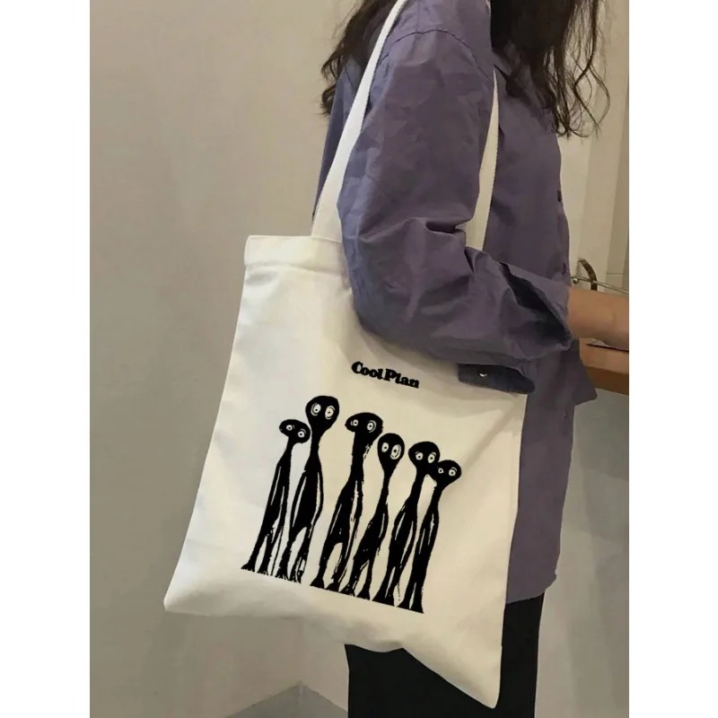 ROMWE Kawaii Bow Pattern Canva - đánh giá và giá Tote Bag Canvas Print