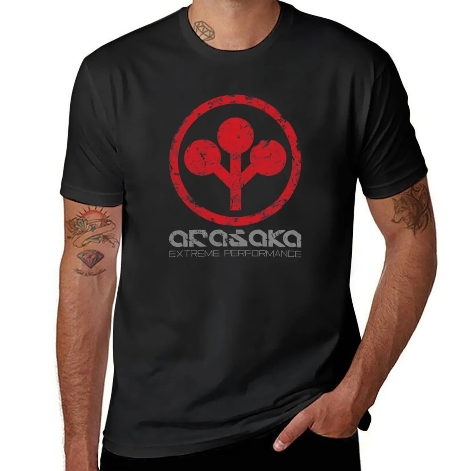 Distressed Arasaka Corp Logo T - đánh giá và giá Street Fashion Logo