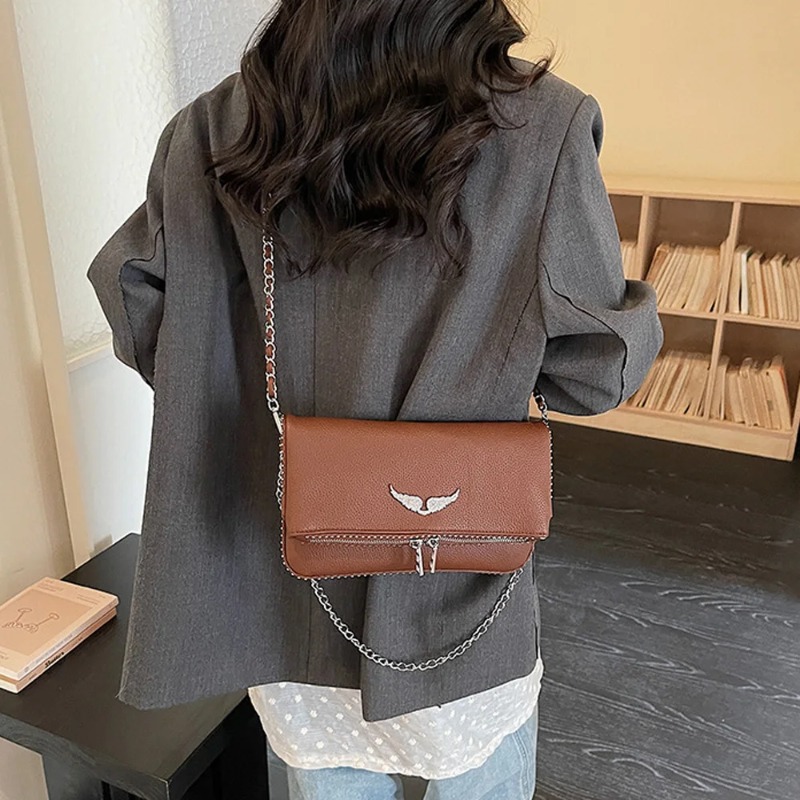 French-style Wing Square Bag f - đánh giá và giá French Street Fashion