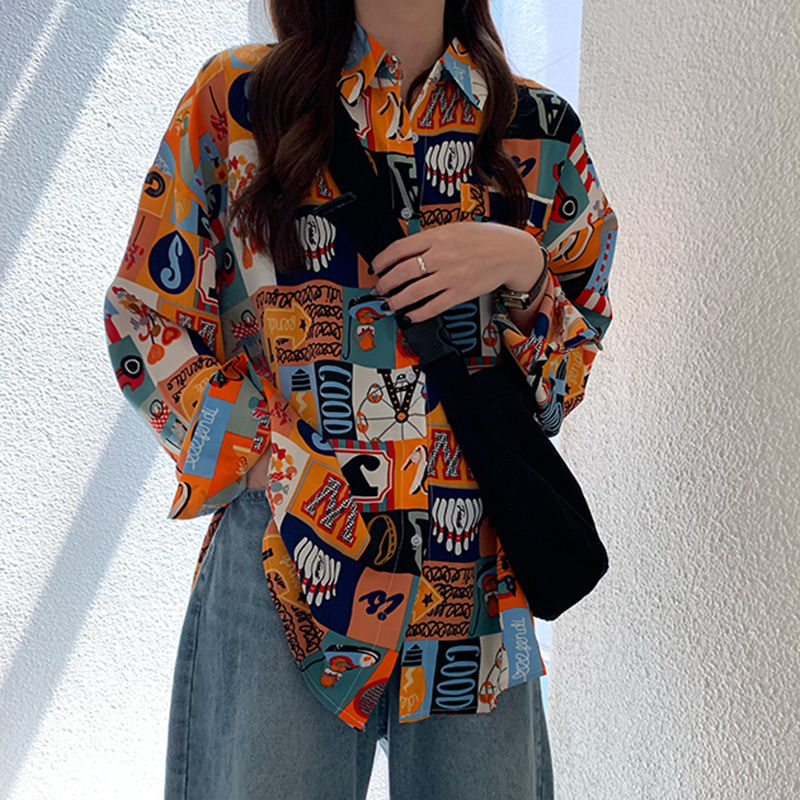 Áo Sơ Mi Nữ Mùa Xuân In Hình M - đánh giá và giá Korean Street Fashion Female