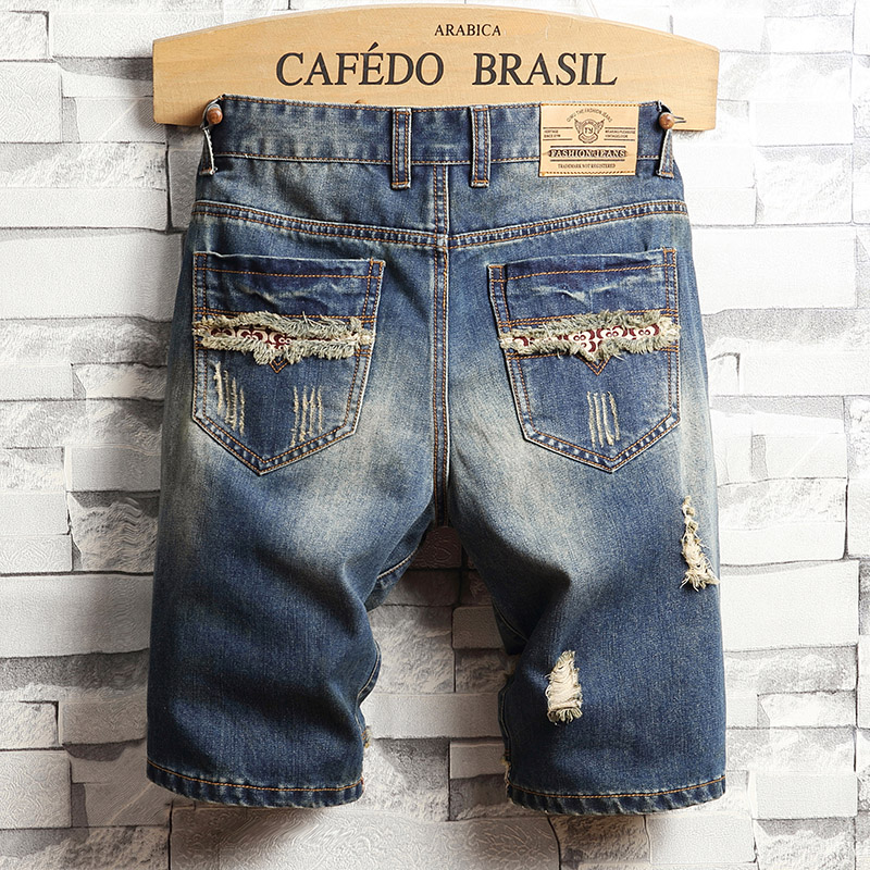 Ripped Hip-hop Denim Shorts Me - đánh giá và giá Street Fashion Art