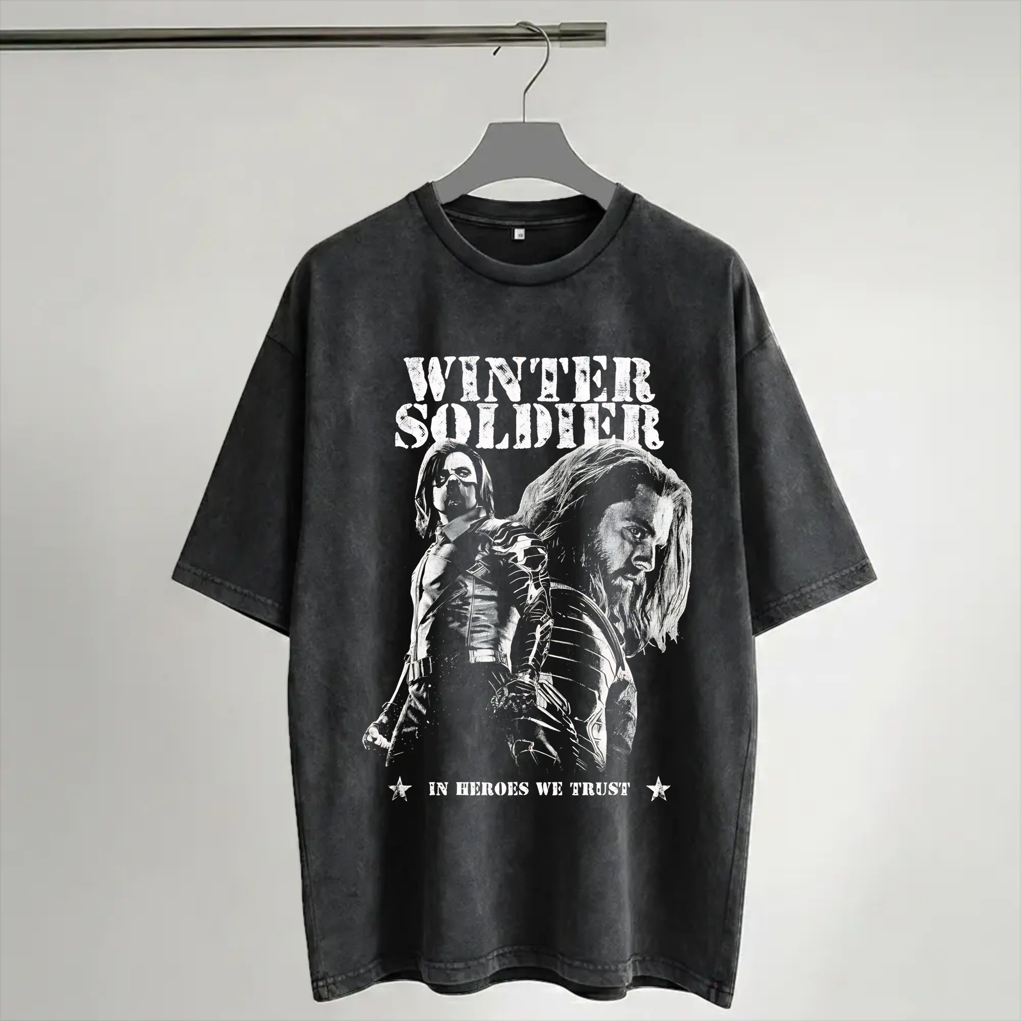 Harajuku Washed Shirt Soldier  - đánh giá và giá Street Fashion Outfit For Men