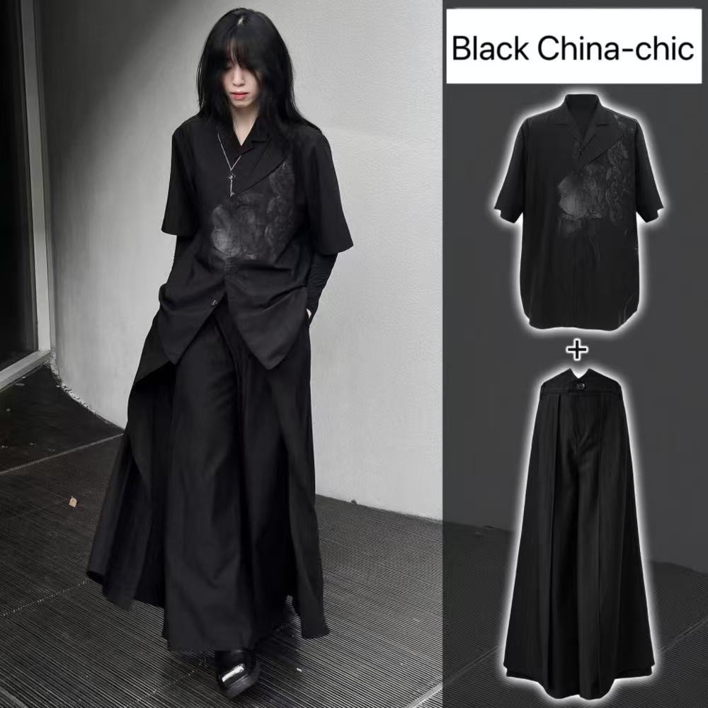 Cool Black New Chinese Style C - đánh giá và giá Street Fashion Outfit For Men