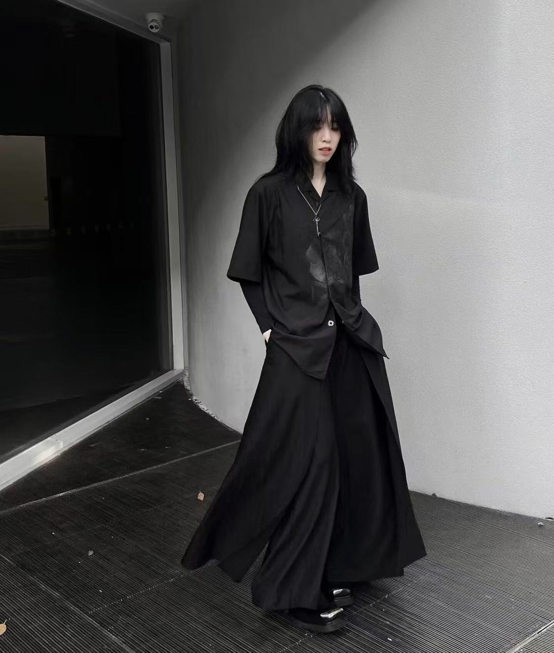 Cool Black New Chinese Style C - đánh giá và giá Street Fashion Outfit For Men