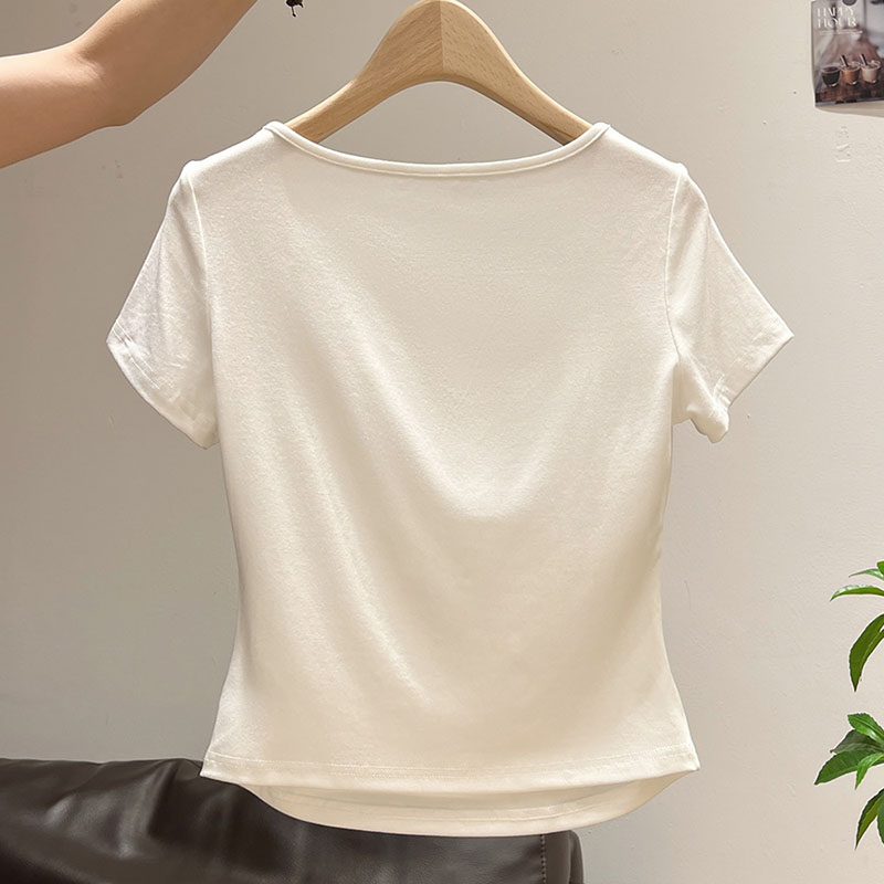 Women's Half-open Collar Butto - đánh giá và giá Korean Street Fashion Female