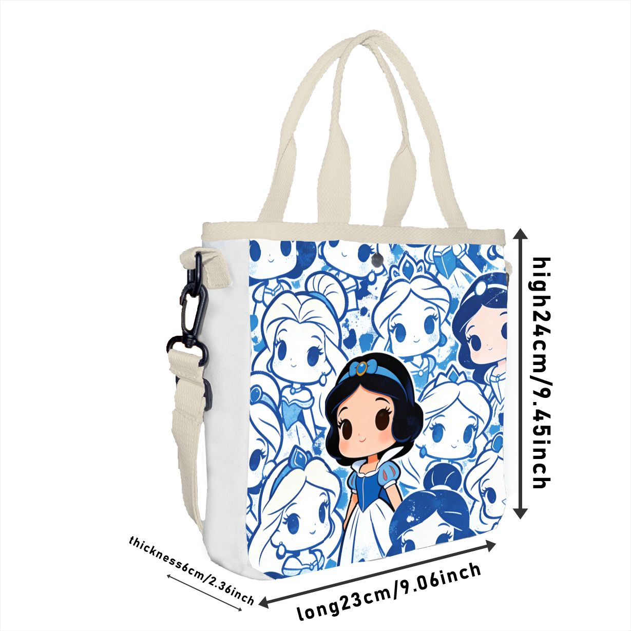 Cartoon snow white Characters  - đánh giá và giá Tote Bag Canvas Print