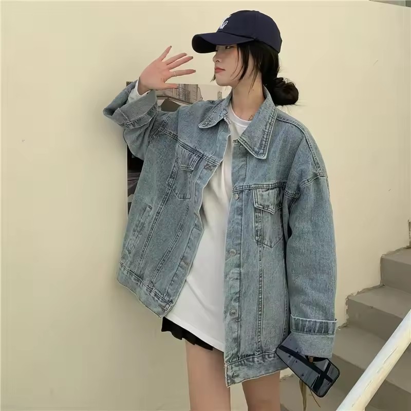 2025 New Fashion Denim Jacket  - đánh giá và giá Korean Street Fashion Female