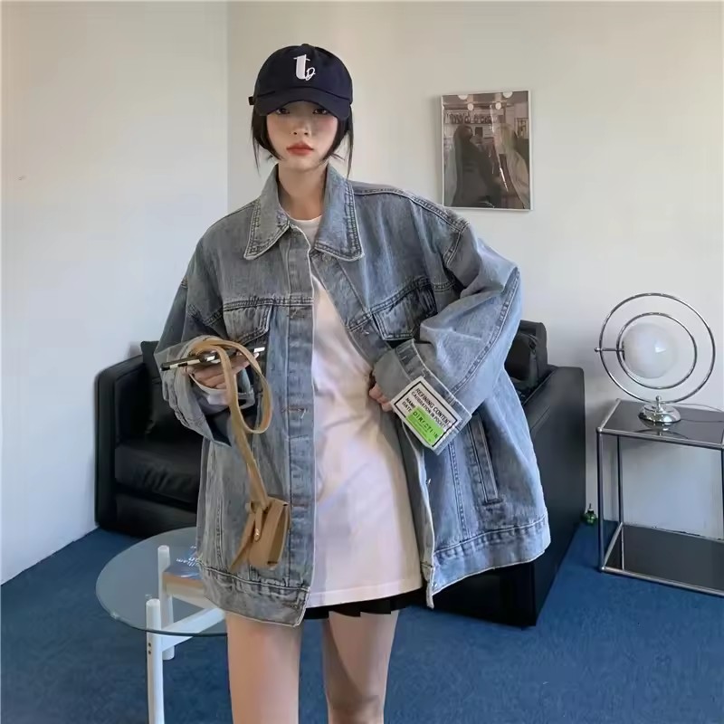 2025 New Fashion Denim Jacket  - đánh giá và giá Korean Street Fashion Female