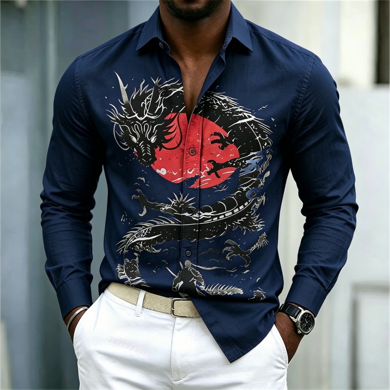 2026 New Men's Shirt White Bla - đánh giá và giá Street Fashion Styles