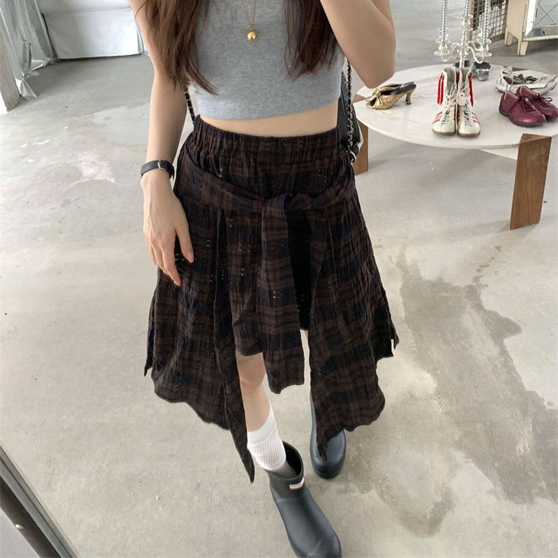 Fashion Irregular Vintage Plai - đánh giá và giá Korean Street Fashion Female