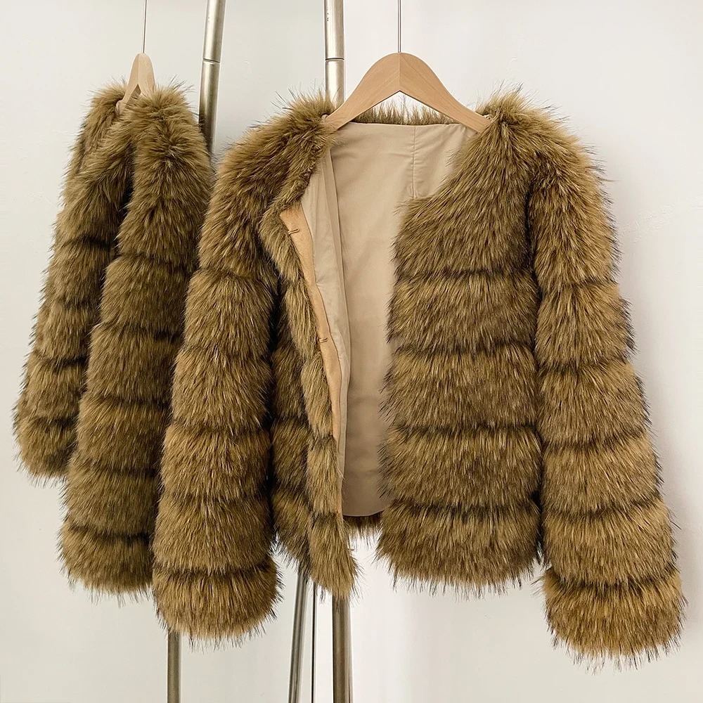 Faux Fur Coat Eco-friendly Wom - đánh giá và giá Street Fashion Store