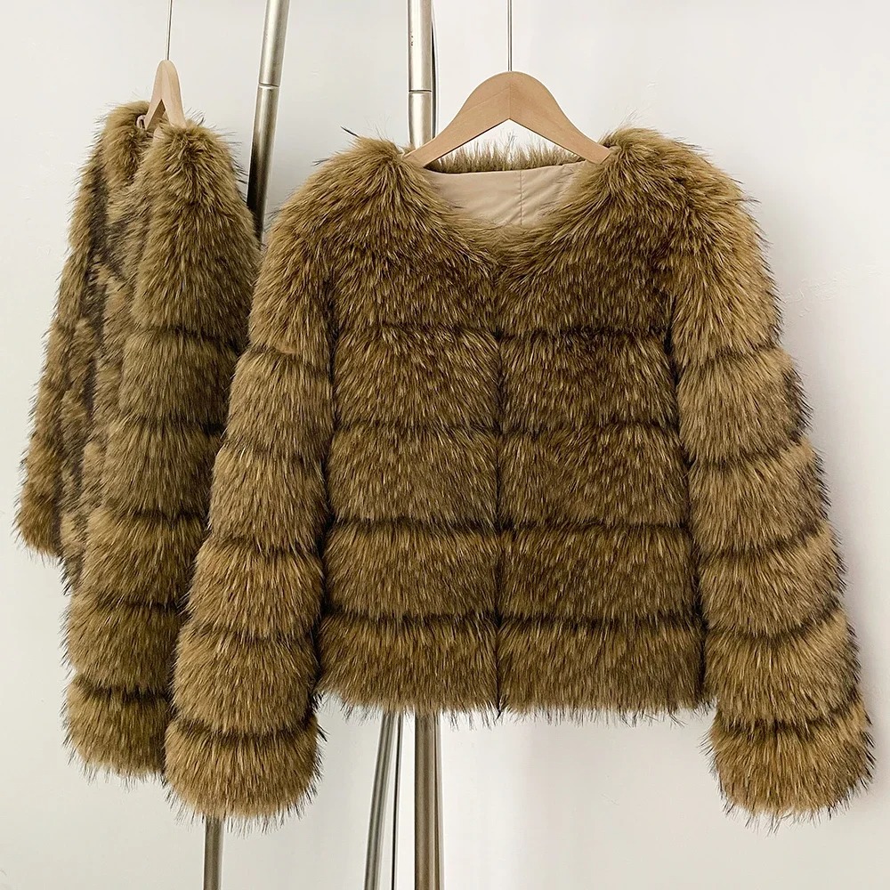 Faux Fur Coat Eco-friendly Wom - đánh giá và giá Street Fashion Store