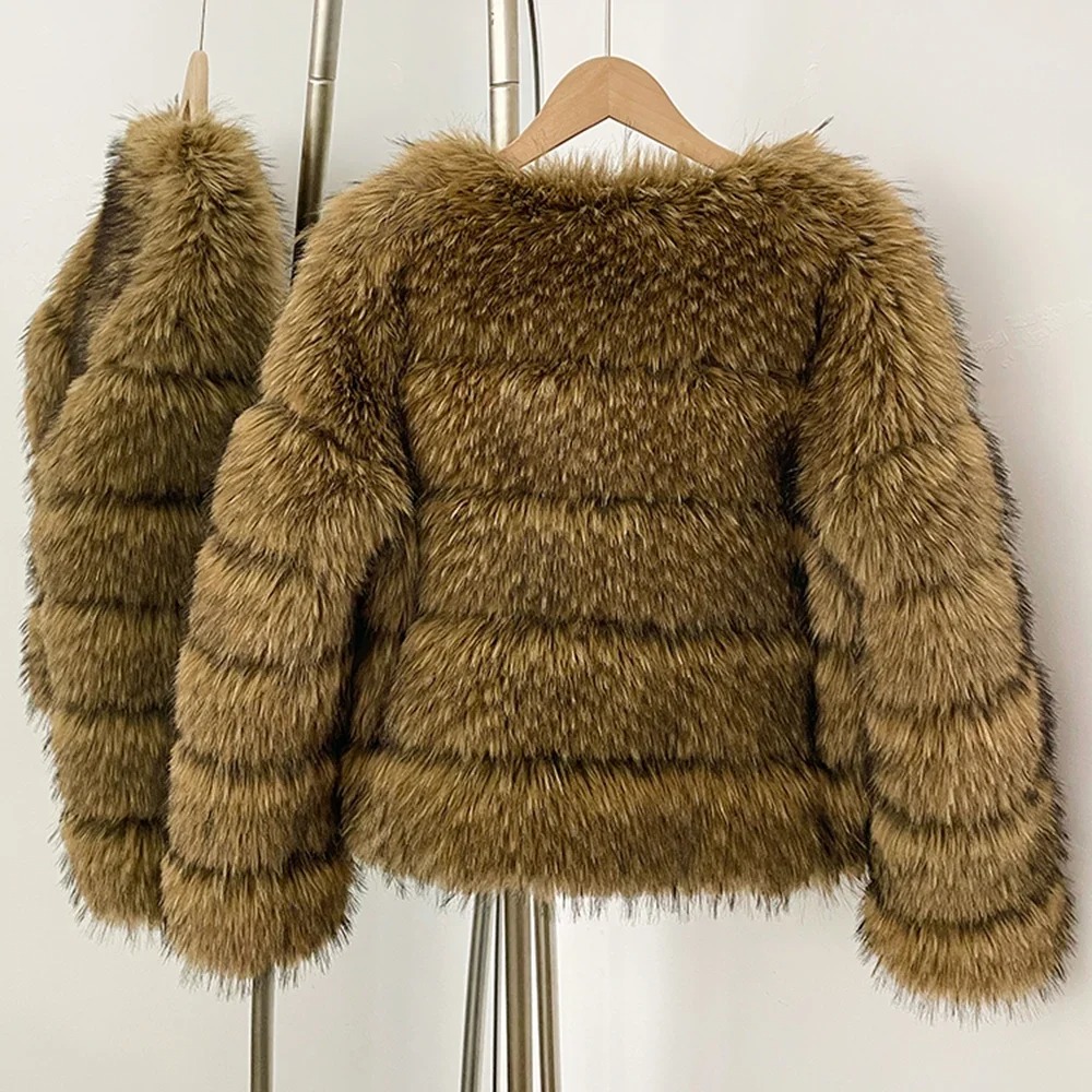 Faux Fur Coat Eco-friendly Wom - đánh giá và giá Street Fashion Store