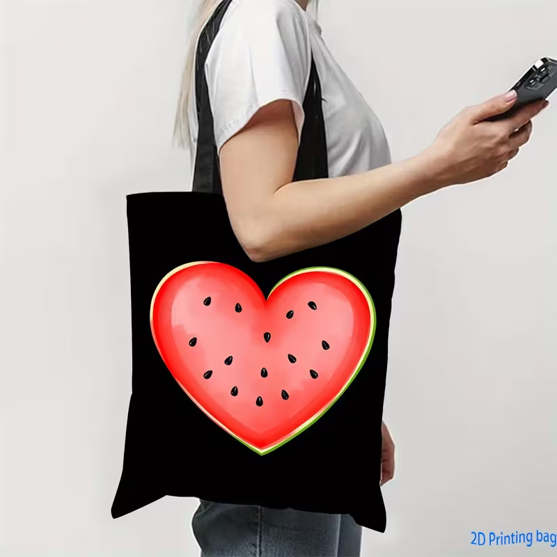 Leopard Print Heart Love Lette - đánh giá và giá Tote Bag Canvas Print