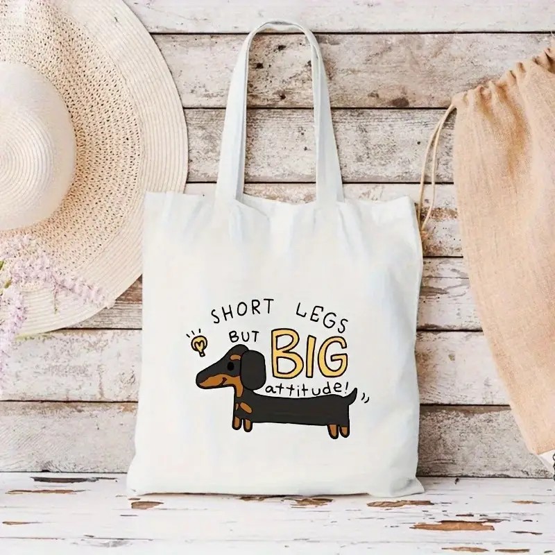 Cute Dachshund Funny Handbags  - đánh giá và giá Tote Bag Canvas Print