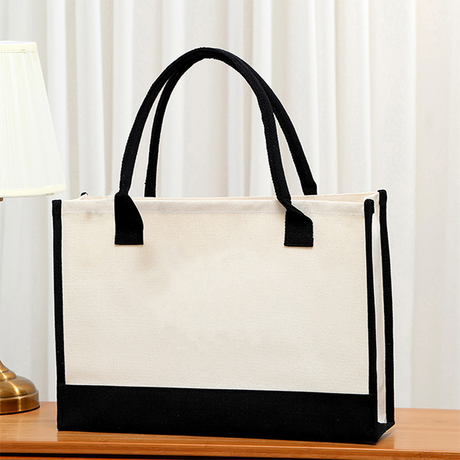 Cartoon-printed light white ca - đánh giá và giá Tote Bag Canvas Print