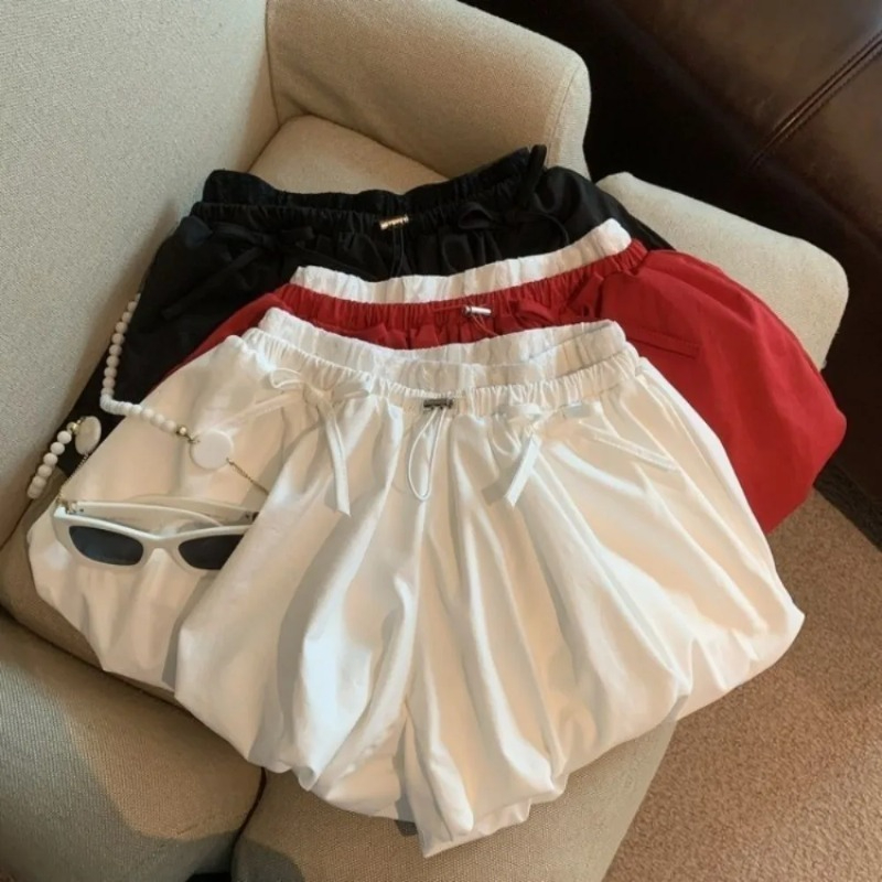 High Waist Solid Bud Shorts Lo - đánh giá và giá Korean Street Fashion Female