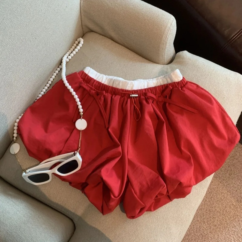 High Waist Solid Bud Shorts Lo - đánh giá và giá Korean Street Fashion Female