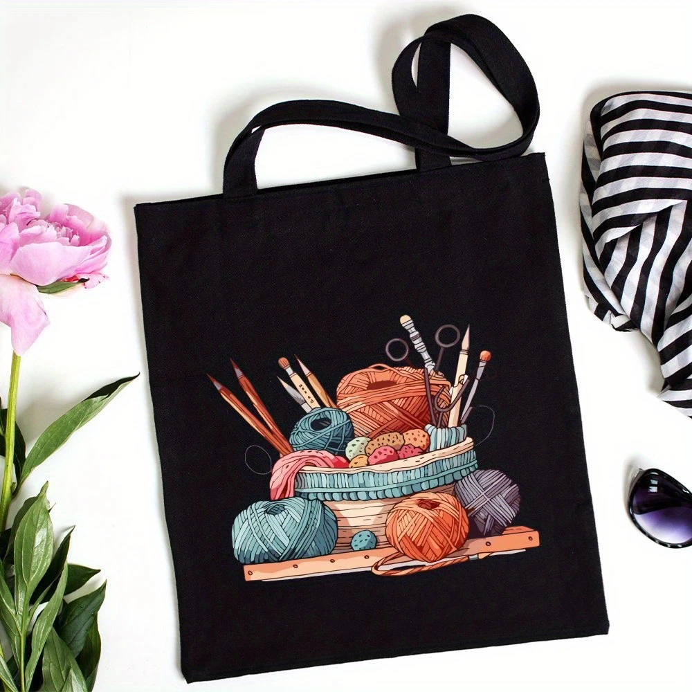Classic Wool Ball Knitted Hand - đánh giá và giá Tote Bag Canvas Print