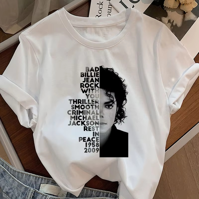 Michael Jackson King of Pop T  - đánh giá và giá Street Fashion Logo