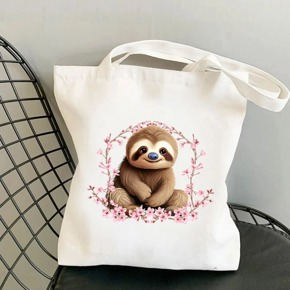 1pc Koala Cherry Blossom Print - đánh giá và giá Tote Bag Canvas Print