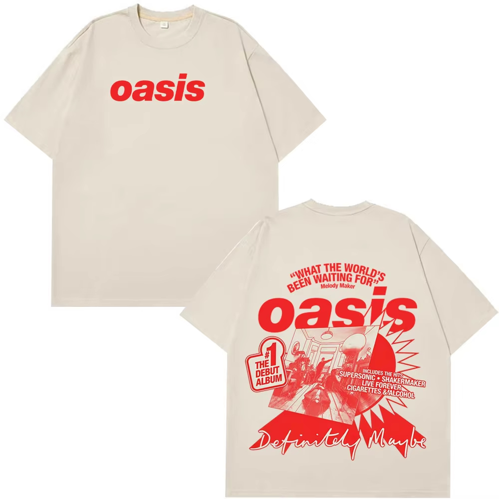 Oasis Band Logo Rock Band Vint - đánh giá và giá Street Fashion Logo