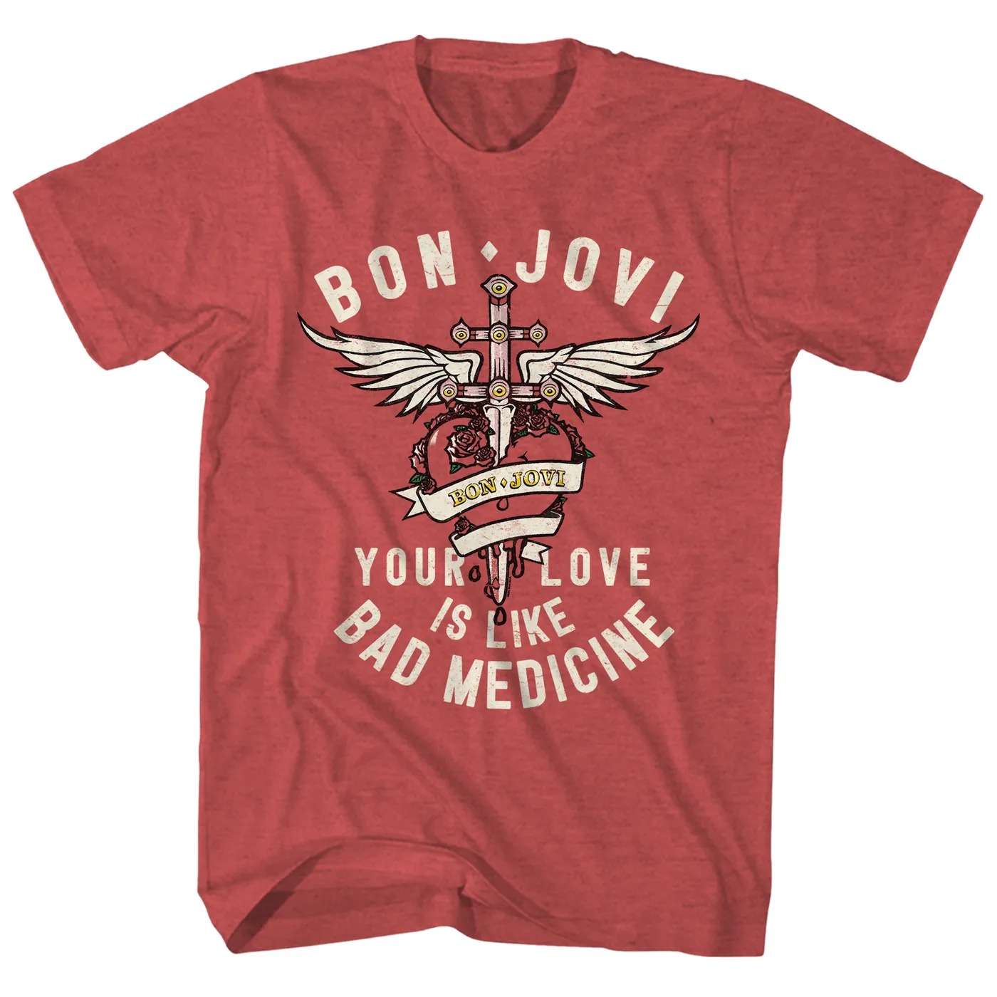 Bon Jovi T-Shirt Heart & Dagge - đánh giá và giá Street Fashion Logo